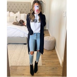 Talulah East Busted Knee Skinny Jeans Light Denim